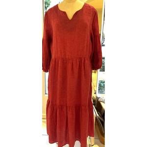 NEW ROBERT FRIEDMAN women's gloria tiered dress in rose